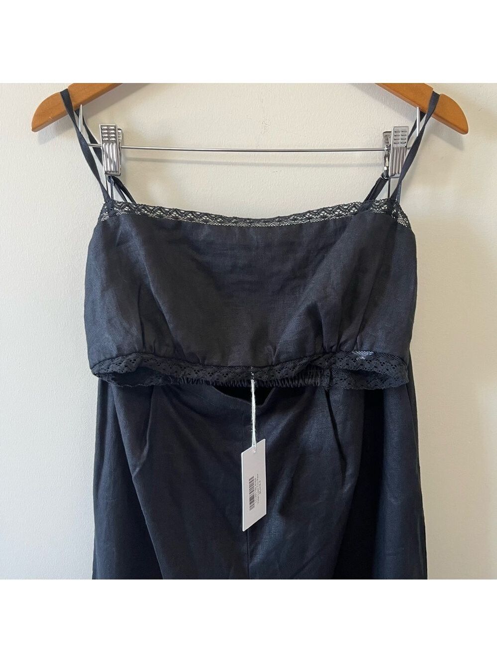 NWT Reformation Violet Linen Two Piece in Black Size 8 - Picture 8 of 15